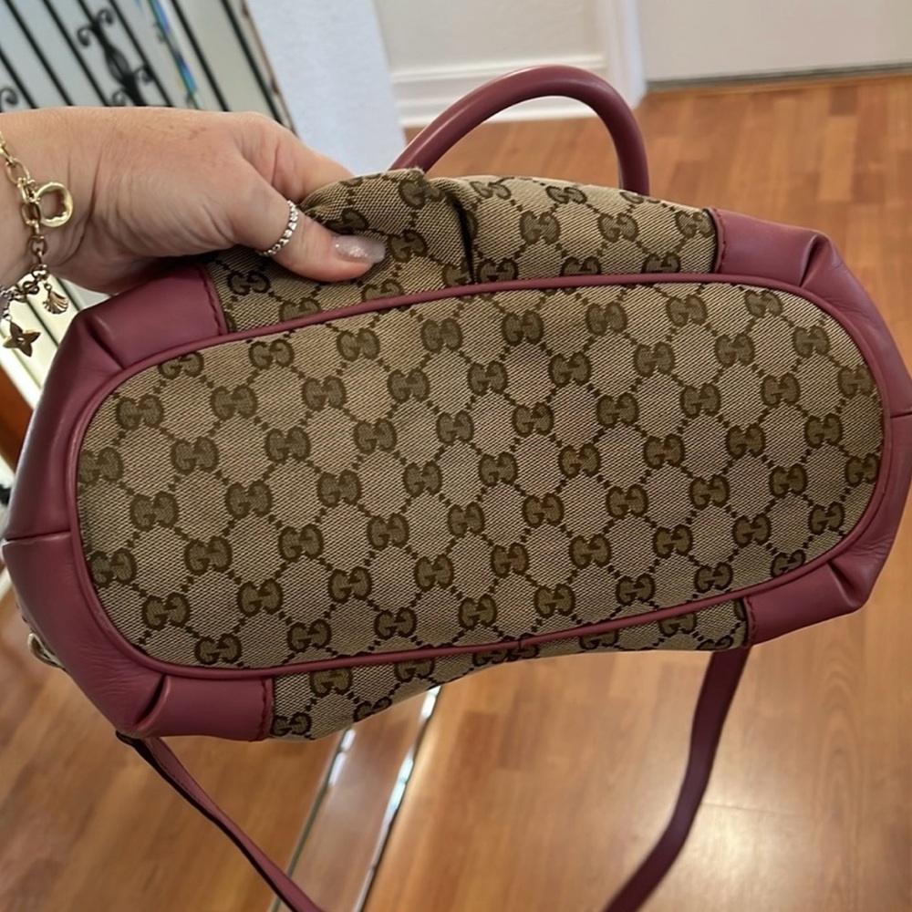 Pink Original GG Canvas Sukey Handbag Large - Picture 8 of 10